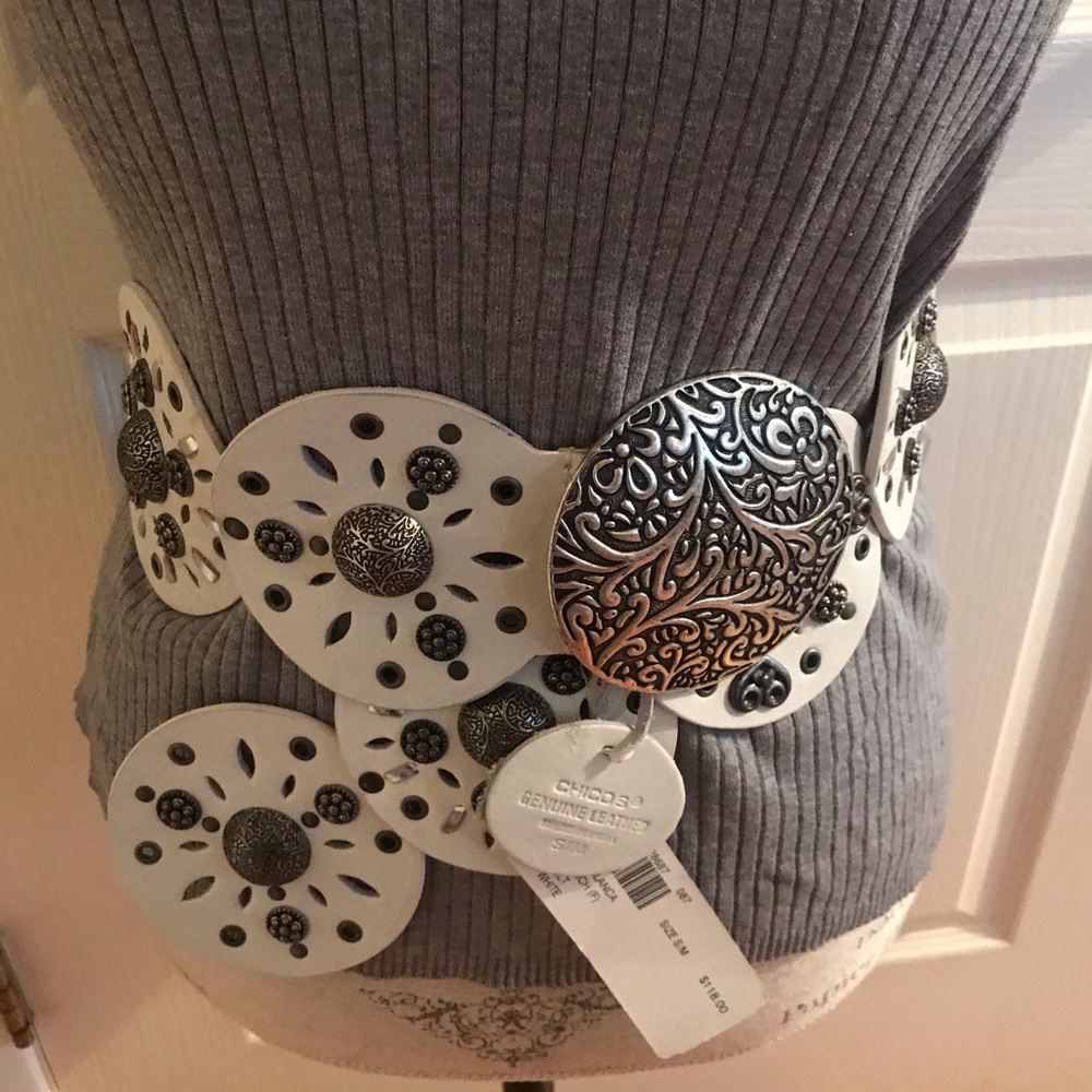 White Chico’s Belt